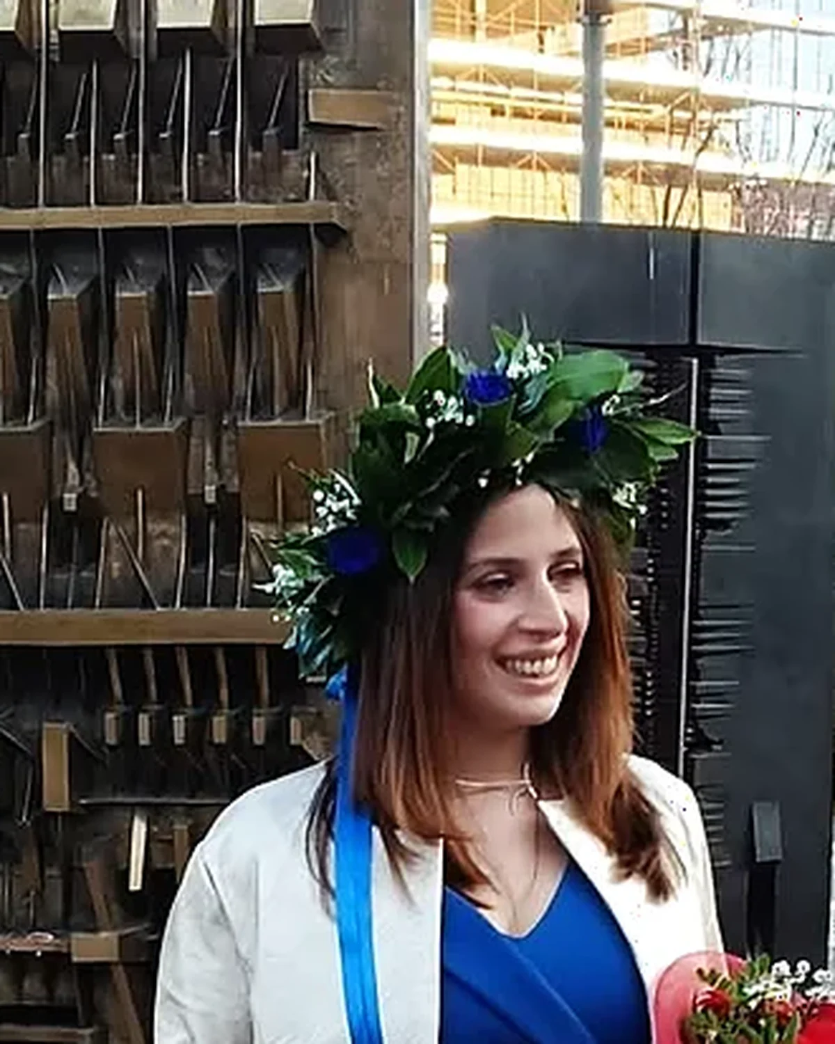 Sara Oziosi nel giorno della laurea