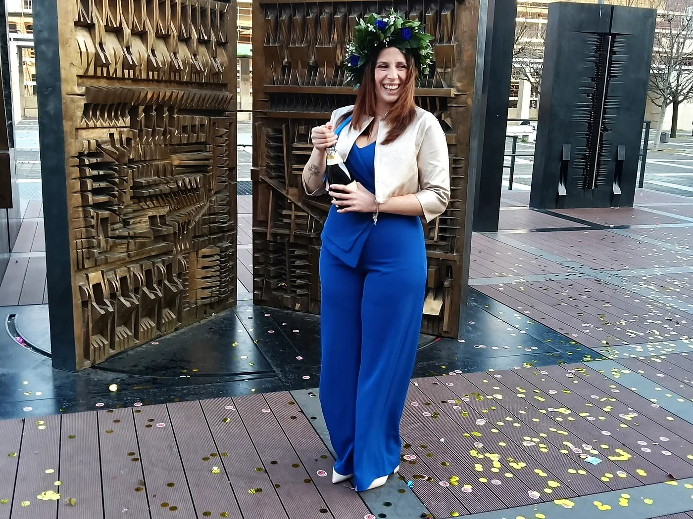 Sara Oziosi nel giorno della laurea